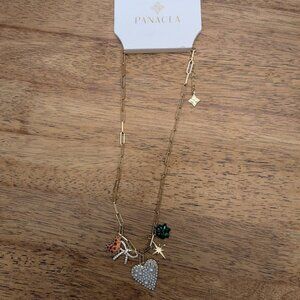 NWT! Panacea Holiday Themed Necklace